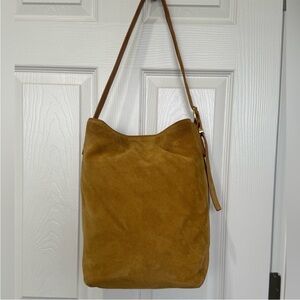 Margot suede tote bag
